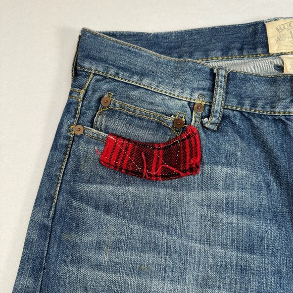Rugby Ralph Lauren Jeans Size 27 Straight Leg Patch Work Distressed Vintage - Picture 16 of 16